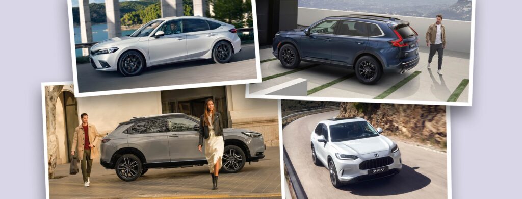 Honda Civic; Honda HR-V; Honda CR-V und Honda ZR-V