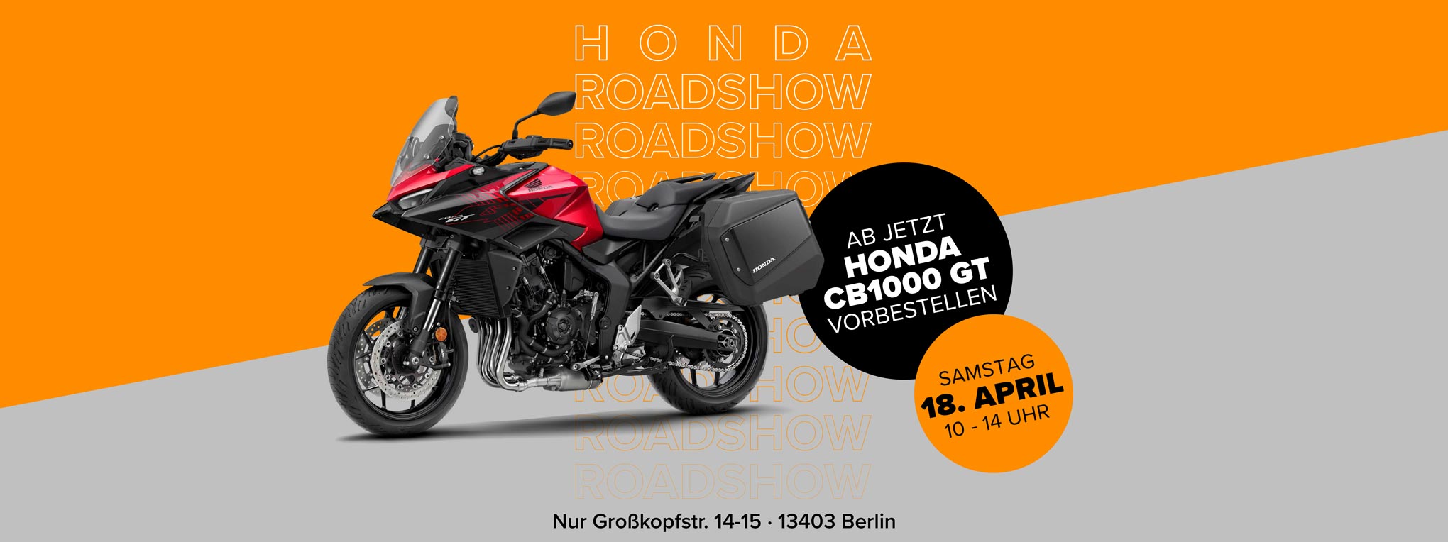 Motor Company - Honda Roadshow 2026 - 18. April 2026 von 10 - 14 Uhr!