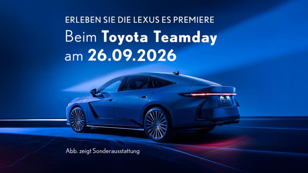 Premiere: Der neue Lexus ES beim Teamday der Motor Company.